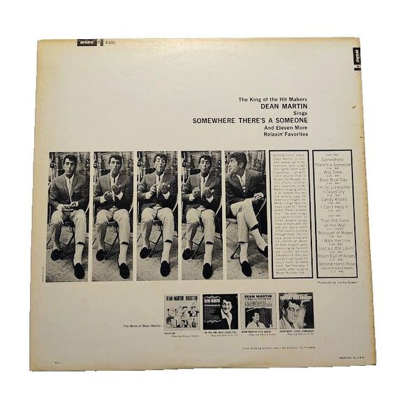 Dean Martin Somewhere There's A Someone Record Album 1966 Inner Sleeve Sealed - Picture 2 of 4